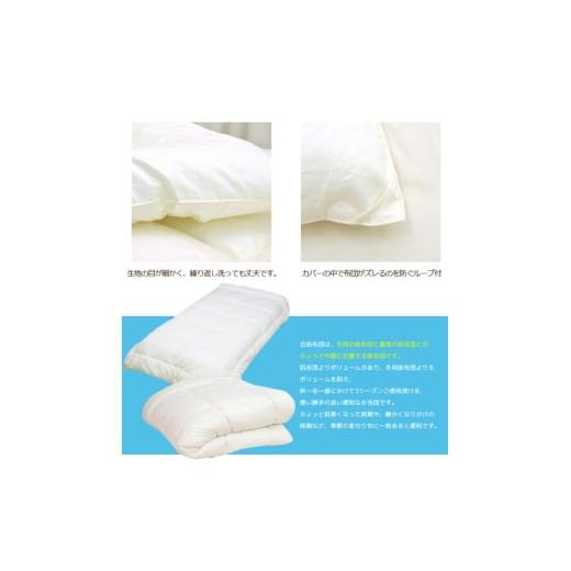 ふるさと納税 タオル・寝具 掛け布団 滋賀県 米原市 アラエマックス　ウォシュロン洗える合い掛布団　ダブル(araeru-0156) No.5694-0986_3