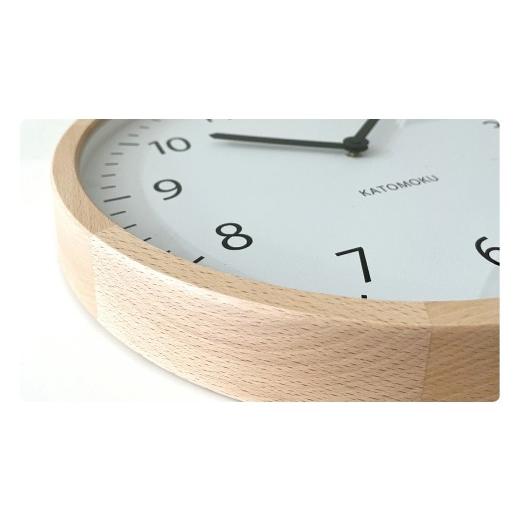 ふるさと納税 時計 岐阜県 郡上市 ふるさと納税 KATOMOKU muku clock 4 LL-size ナチュラル km-138NA 連続秒針 木製 掛け時計 インテリア 寝具 収納 雑貨 お…_5