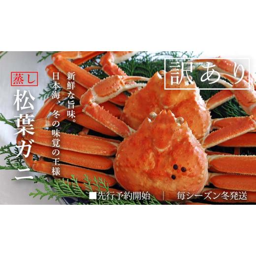 ふるさと納税 カニ ずわいガニ 鳥取県 江府町 訳あり 蒸し松葉ガニ 大2枚 ご自宅用 (1枚800〜940g前後) ズワイガニ かに 訳アリ TM4 0714の画像