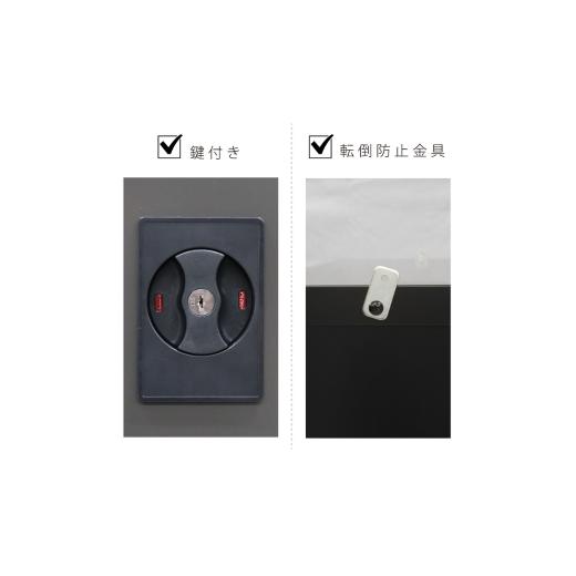 ふるさと納税 家具 収納家具 新潟県 三条市 扉式タイヤ収納庫(ブラック／アッシュグレー) TBT-132(BK／AGY) 幅80cm×奥行き75cm×高さ132cm 倉庫 タイヤ収納庫…_4