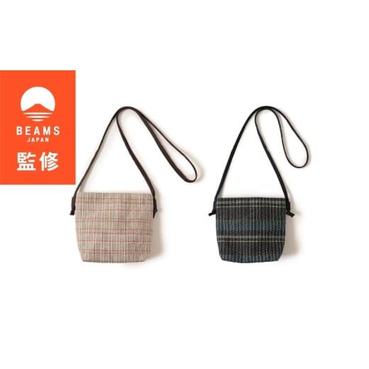 ふるさと納税 カバン ショルダーバッグ 長野県 駒ヶ根市 BEAMS JAPAN監修 「伝統的工芸品」伊那紬 ミニショルダーバッグ 駒ヶ根市 ファッション(ピンク系) …