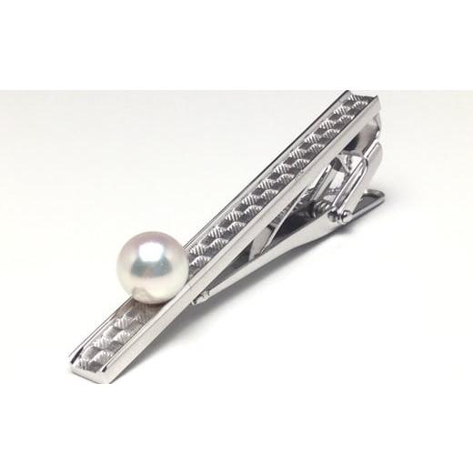 ふるさと納税 家具・装飾品 三重県 志摩市 真珠 アクセサリー 8.0〜8.5ミリ シルバー タイピン パール アコヤ真珠 伊勢 志摩 伊勢志摩 冠婚葬祭 慶事 弔事 結…