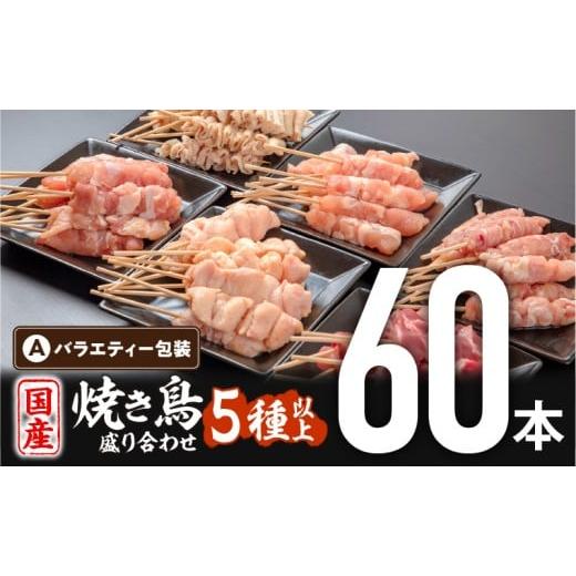 ふるさと納税 鶏肉 焼き鳥 宮崎県 宮崎市 2月発送予定 若鶏の焼き鳥セット5種(60本)バラエティーセット_M146-016_feb 2月発送 60本バラエティーセット