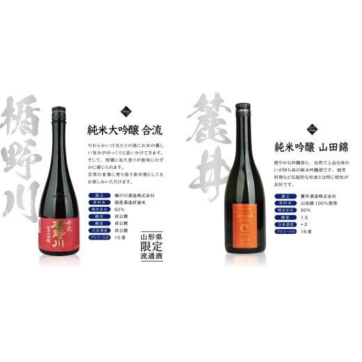 ふるさと納税 日本酒 純米大吟醸酒 山形県 酒田市 酒田6蔵の地酒　磨き50％飲み比べセット　計6本(各720ml×1本) SF0348_4