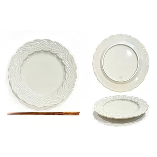 ふるさと納税 食器・グラス 皿 佐賀県 有田町 有田焼 amiプレート古代釉 Mサイズ 24to3 西富陶磁器 食器 器 うつわ ワンプレート アンティーク デザート皿 A22…の画像