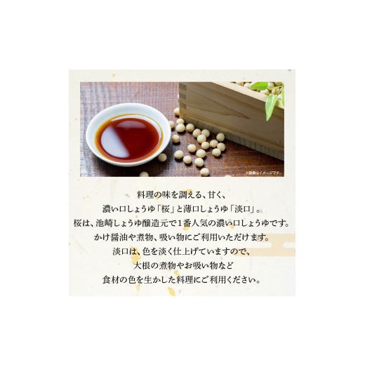 ふるさと納税 醤油 熊本県 天草市 S022-006_池崎しょうゆ醸造元 濃い口＆薄口しょうゆ 2本セットの画像