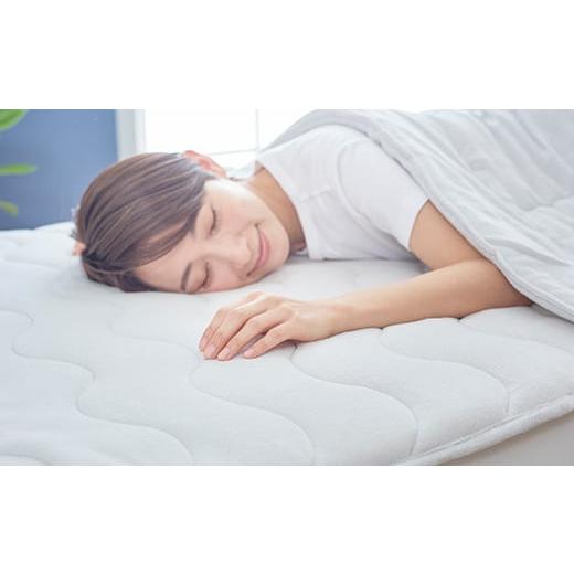 ふるさと納税 タオル・寝具 敷布団 群馬県 高崎市 24121P ZEPPINパイルの敷パッド セミダブル [プラチナ] プラチナ
