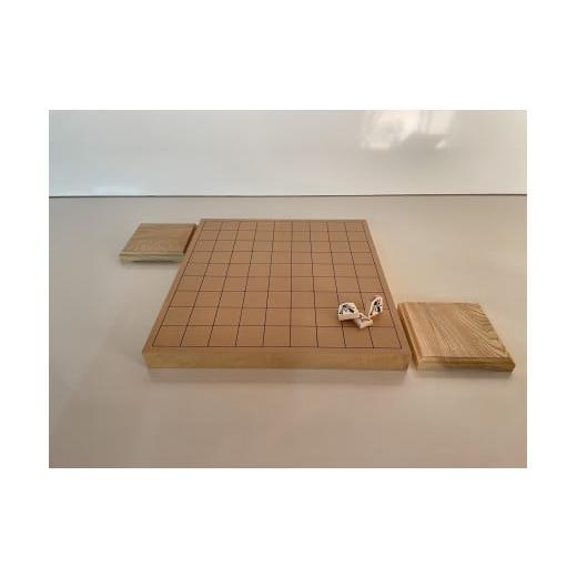 ふるさと納税 木工品・竹工品 茨城県 神栖市 SS-19 将棋盤 新桂 10号 接合盤 卓上 セット 囲碁 将棋 木工品の画像