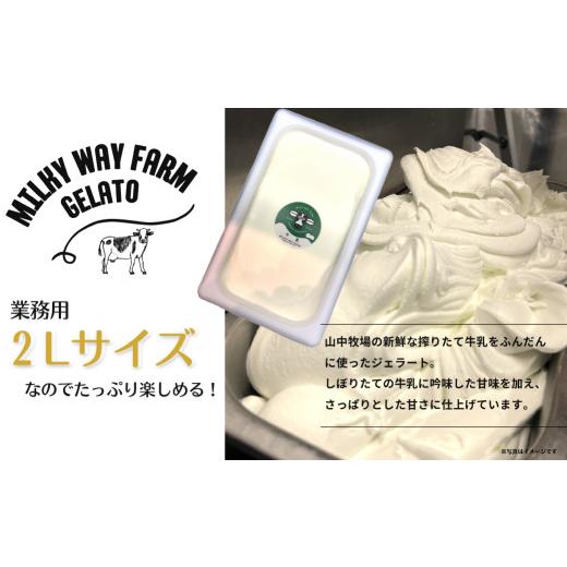 ふるさと納税 アイス・ヨーグルト ジェラート 長崎県 佐世保市 F188 《定期便》山中牧場「MILKY WAY FARM」ジェラート 業務用(２L)サイズ〈３種食べ比べ〉 ３…の画像