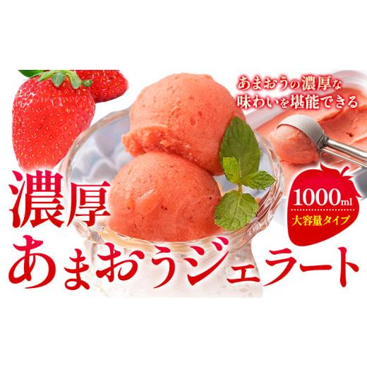 ふるさと納税 アイス・ヨーグルト ジェラート 福岡県 小竹町 濃厚あまおうジェラート 1000ml 南国フルーツ株式会社[4月上旬-4月末頃出荷]福岡県 小竹町 あま…