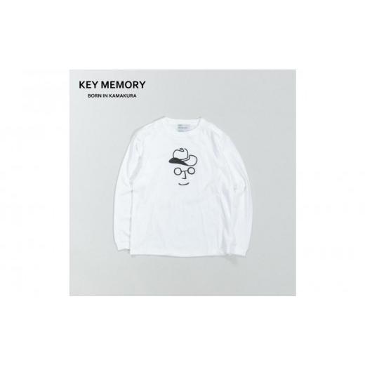 ふるさと納税 服 神奈川県 鎌倉市 [1] KEYMEMORY 鎌倉 カウボーイハットイラストロングTシャツ WHITE サイズ:1