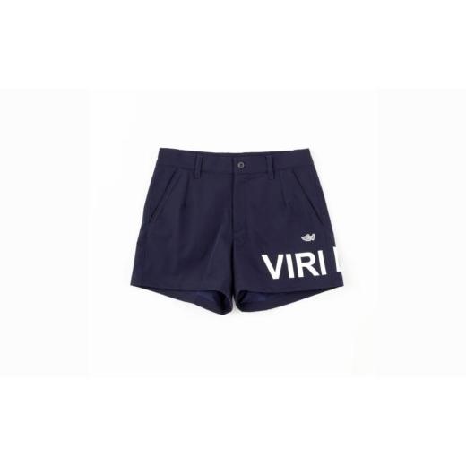 ゴルフ ネイビー VIRI-DARI DESERTAロゴ ショートパンツ