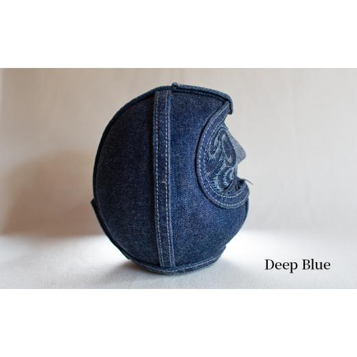 ふるさと納税 雑貨・日用品 インテリア 神奈川県 寒川町 DENIM DARUMA \"8\" Medium Blue だるま 達磨 インテリア 置物 お祝い 縁起物 伝統 手作り お…の画像