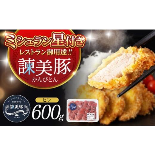 ふるさと納税 豚肉 ヒレ 長崎県 諫早市 諫美豚 ヒレ肉 (カツのみ)600g / 豚肉 肉 ヒレ とんかつ トンカツ / 諫早市 / 株式会社土井農場