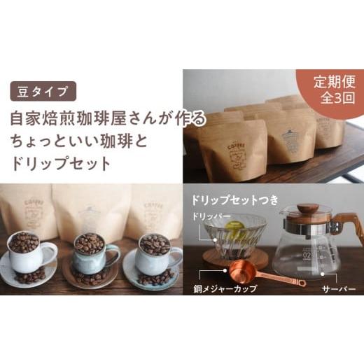 ふるさと納税 コーヒー コーヒー豆 鹿児島県 鹿屋市 2747 全3回定期便 焙煎豆 自家焙煎珈琲屋さんが作るちょっといい珈琲とドリップセット(ブルーマウンテン…