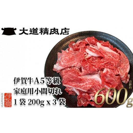 ふるさと納税 牛肉 三重県 伊賀市 伊賀牛 A5小間切れ 600g(200g×3袋) 真空パック 2026年10月発送 dido0034-10 2026年10月発送