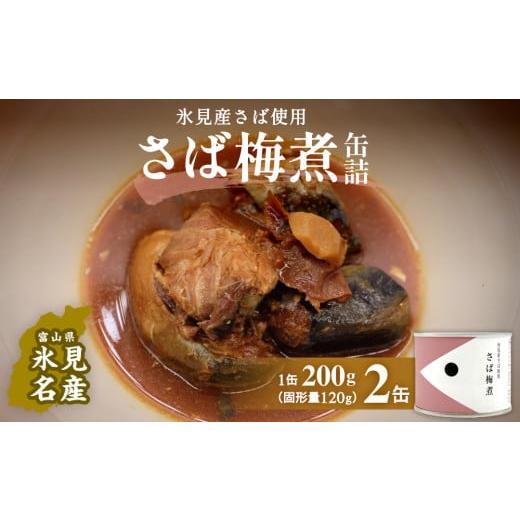 ふるさと納税 缶詰・瓶詰 魚貝類 富山県 氷見市 越田商店 缶詰 2缶 さば梅煮 富山県 氷見市 缶詰 魚 非常食 保存食 さば梅煮