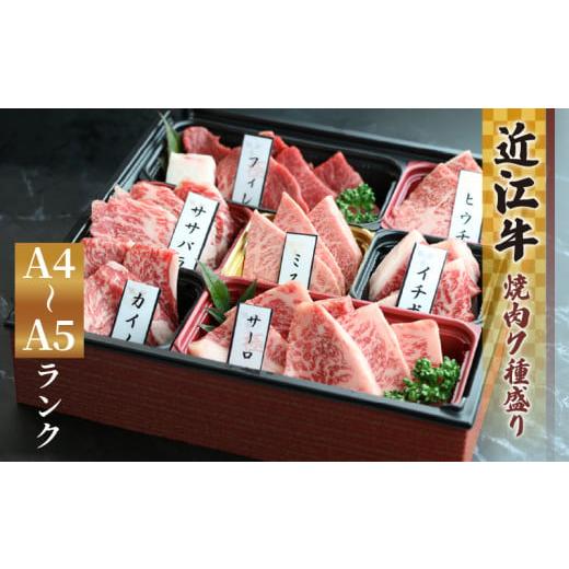 ふるさと納税 牛肉 焼肉・バーベキュー 滋賀県 竜王町 3月発送 近江牛 焼肉 7種 盛り合わせ 410g 冷凍 A4 A5 ( サーロイン フィレ ヘレ 希少部位5種 ミスジ …
