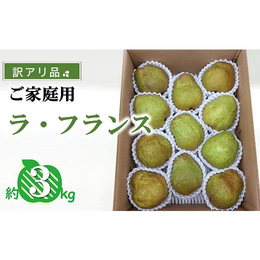 ふるさと納税 梨 山形県 南陽市 令和8年産先行予約 [訳あり品 家庭用] ラ・フランス 約3kg (9〜13玉) [令和8年11月中旬〜発送] 『カネタ?橋青果』 ラフラ…