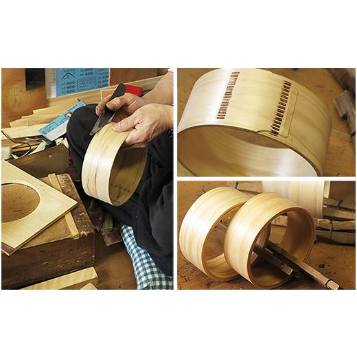 ふるさと納税 木工品・竹工品 三重県 尾鷲市 摺り漆塗り 丸型弁当箱