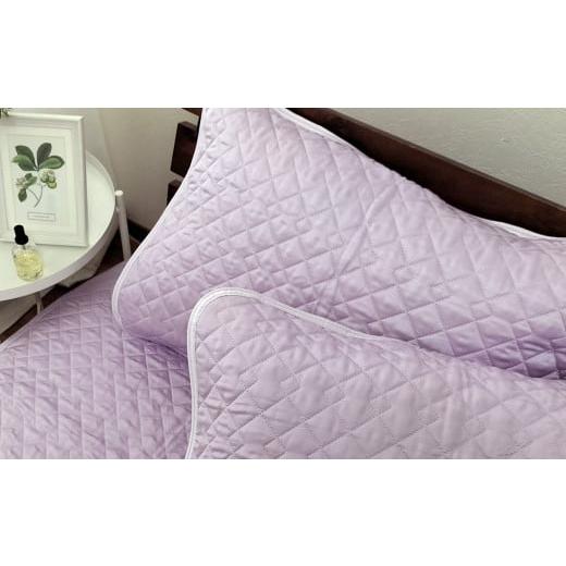 ふるさと納税 タオル・寝具 枕 大阪府 阪南市 パープル シルキーコットン まくらパッド2枚組S 35×50cm 枕パッド まくらパッド まくらカバー パープル