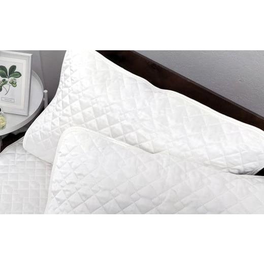 ふるさと納税 タオル・寝具 枕 大阪府 阪南市 ホワイト シルキーコットン まくらパッド2枚組S 35×50cm 枕パッド まくらパッド まくらカバー ホワイト