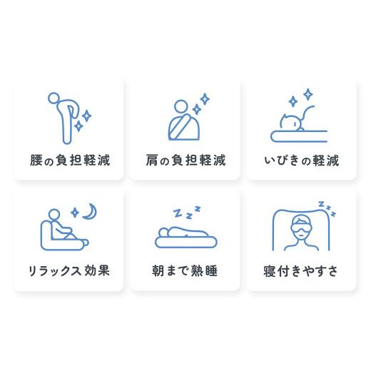 ふるさと納税 タオル・寝具 枕 福井県 福井市 ハグモッチプレミアム（選べる7色） C-170001 ネイビー 枕 ふわもち 腰 肩 首 いびき対策 抱き枕 妊婦 人をダメ…_5
