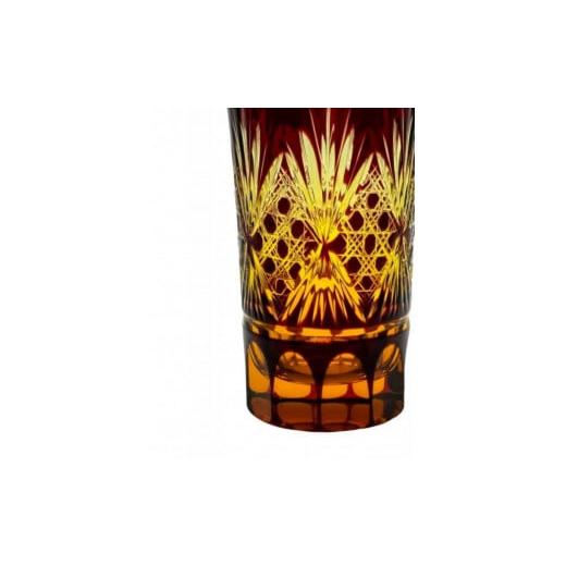 ふるさと納税 陶磁器・漆器・ガラス 和歌山県 海南市 KRビールグラス琥珀‐レッド ［NF43］ レッドの画像