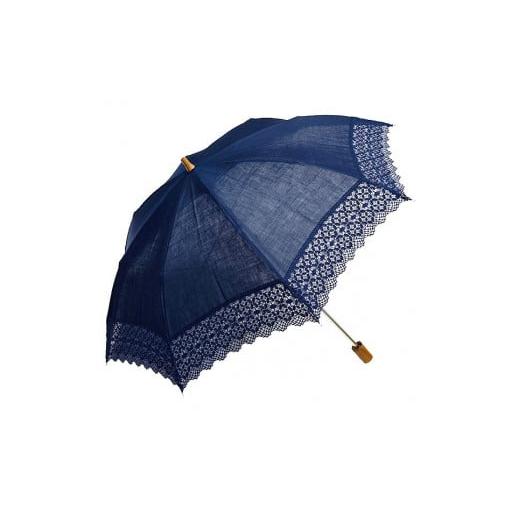 ふるさと納税 小物 京都府 京都市 山田松香木店 白檀製日傘(ネイビー)[ 京都 老舗 お香 傘 ファッション ギフト 人気 おすすめ ふるさと納税 ] ネイビー