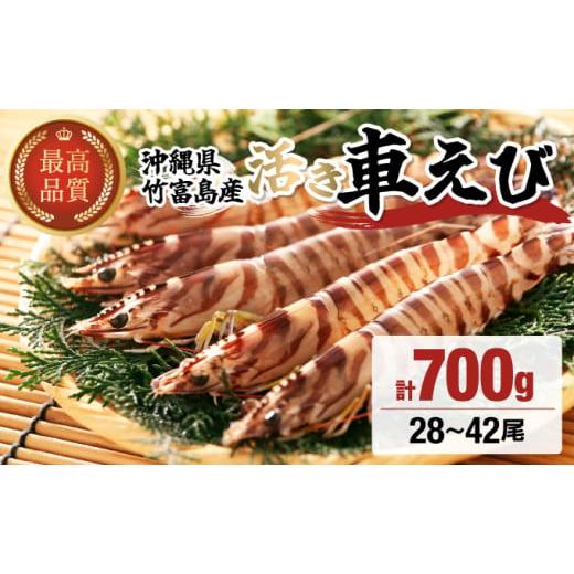 ふるさと納税 エビ 車エビ 沖縄県 竹富町 竹富島産 活車えび 700g:28~42尾 700g 活車えび