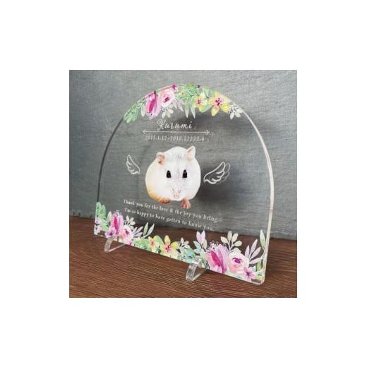 ふるさと納税 雑貨・日用品 写真 愛知県 稲沢市 ペットメモリアルフォトプレート スプリングフラワー スプリングフラワー
