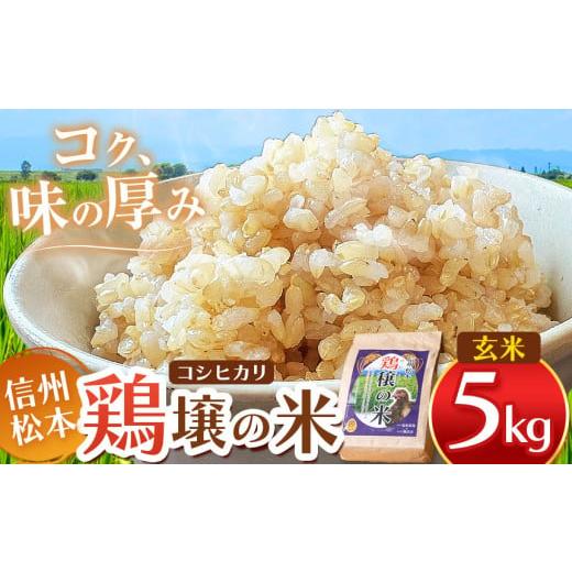ふるさと納税 玄米 長野県 松本市 鶏穣(けいじょう)の米 玄米 5kg | 米 コシヒカリ こしひかり 玄米 鶏穣の米 信州 松本産 長野県 信州米 こめ 玄米 お…