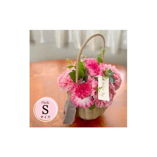 ふるさと納税 雑貨・日用品 花 神奈川県 小田原市 [母の日限定]カーネーションのバスケットアレンジメント(Sサイズ)ピンク系 出荷時期:2026年5月6日〜5月9…