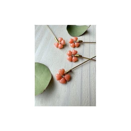 ふるさと納税 地域のお礼の品 高知県 高知市 幸運をはこぶ四つ葉のクローバー ピンブロ—チ 有限会社米沢サンゴ店