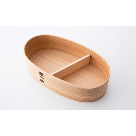 ふるさと納税 木工品・竹工品 秋田県 大館市  大館曲げわっぱ 小判弁当 （大） 225P6014 ／ 曲げわっぱ 伝統 工芸品 お弁当箱 弁当箱 わっぱ弁当 わっぱ弁当…の画像