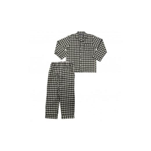 ふるさと納税 ファッション 和歌山県 海南市 カラー:グリーン サイズ:L ヤクウール 格子柄 メンズパジャマ グリーン・Lサイズ