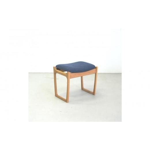 ふるさと納税 家具 インテリア・寝具・収納 福岡県 大川市 スツール デューク 500×370×450 SH430mm オーク無垢材 ブルー 北欧デザイン 大川家具 大川市 辻製…