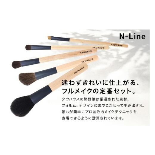 ふるさと納税 伝統技術 広島県 熊野町 熊野化粧筆 N-Line 熊野筆5本セット メイクブラシ 化粧筆 フェイスブラシ チークブラシ アイシャドウブラシ 熊野筆 伝統…の画像