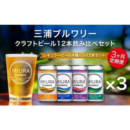 ふるさと納税 ビール 地ビール 神奈川県 三浦市  全3回定期便 三浦ブルワリー クラフトビール 12本飲み比べセット M110-T03の画像