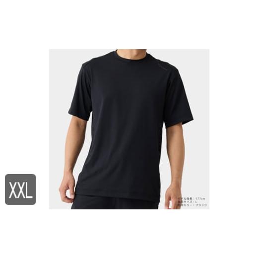 ふるさと納税 服 男 神奈川県 厚木市 No.1011-04 スタンダードドライ+ 一般医療機器 半袖(メンズ)ブラック XXL / ベネクスリカバリーウェア リカバリーウ…