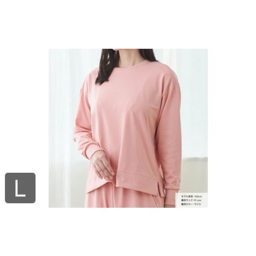 ふるさと納税 服 女 神奈川県 厚木市 スタンダードドライ+ 一般医療機器 長袖丸首(レディース)サクラ L / ベネクスリカバリーウェア リカバリーウェア 休…