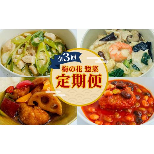 ふるさと納税 惣菜・レトルト 冷凍 京都府 -  全3回定期便 梅の花 お惣菜セット 定期便 定期 お惣菜 惣菜 詰め合わせ 詰合せ 食べ比べ セット 小分け 個包装 …_1
