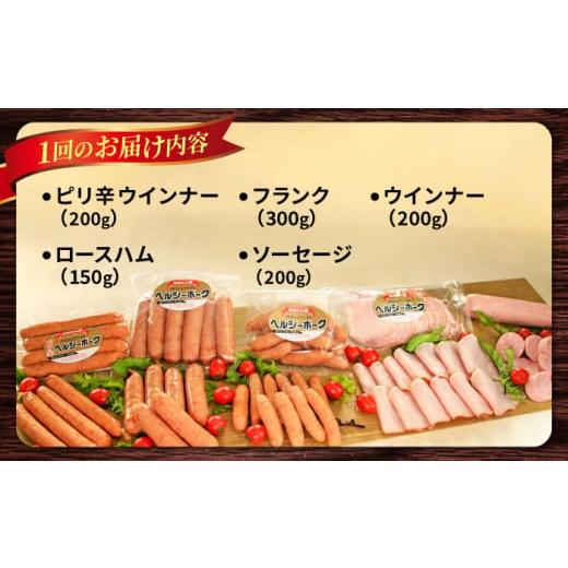 ふるさと納税 肉 ソーセージ 長崎県 大村市 12回定期便 ナルちゃんファーム ハムセット1.05kg sp ／ ウインナー ハム 食べ比べ 詰め合わせ ／ 大村市 ／ おお…_5
