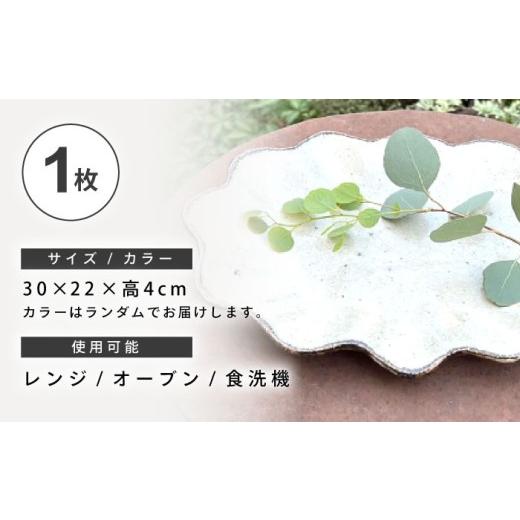 ふるさと納税 食器・グラス 皿 長崎県 諫早市  料理が映える 岸川さんちのフリフリお皿 AHEU004の画像