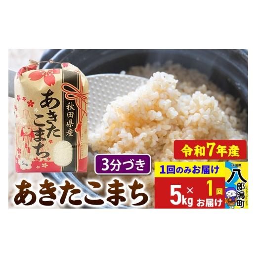 ふるさと納税 米 あきたこまち 秋田県 八郎潟町 あきたこまち 5kg 3分づき 令和7年産 秋田県産 こまちライン こまちライン あきたこまち ブランド米 お米 3分…