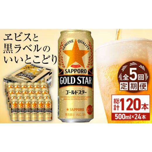 ふるさと納税 ビール 大分県 日田市  全5回定期便 サッポロ GOLD STAR 500ml×24缶 合計120缶 日田市 ／ 株式会社綾部商店 ビール サッポロ お酒 酒 日田 ARD…の画像