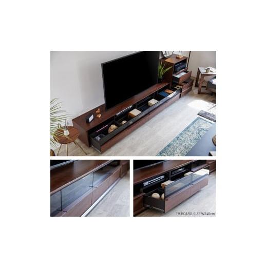 ふるさと納税 家具 インテリア・寝具・収納 福岡県 大川市 Grande グランデ テレビボード 幅240cm ローボード ウォールナット モーブル 大川家具 ウォールナッ…