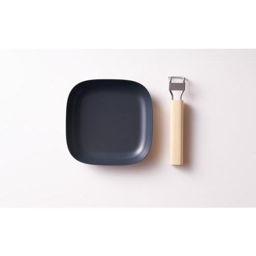 ふるさと納税 食器・グラス 皿 兵庫県 朝来市 CoCast cosara 取っ手セット 直火調理できる 耐熱皿 ブラック 取っ手がとれる 四角17cm くすみカラー 全5色 ア…