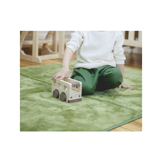 ふるさと納税 雑貨・日用品 玩具 和歌山県 高野町 国産檜 おもちゃ IKONIH／アイコニー オルゴールバス_2
