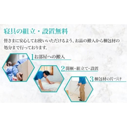 ふるさと納税 タオル・寝具 佐賀県 上峰町 フランスベッド ファディア FAD-F1 TS（縦跳ね上げ収納260mm） マットレスセット S シングル T-124 マットレスセッ…の画像